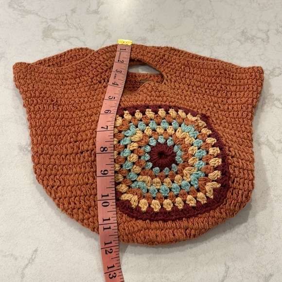 Momo for Free People Pink Crochet Cali Clutch Bag